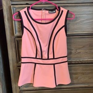 Pink Peplum Top